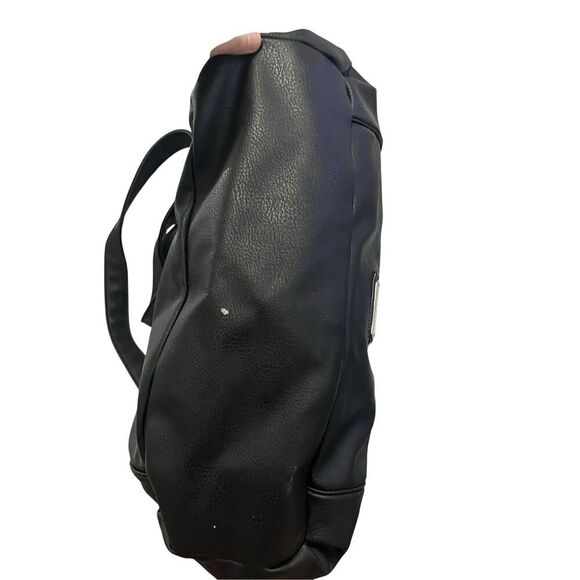 Steve Madden Big Black Purse , roomy good condition some wear - Picture 9 of 15